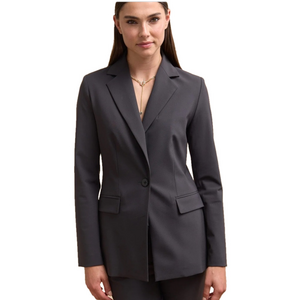 Long tall Sally black silk lined blazer size 6